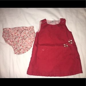 Baby Gap 3-6mo dress with matching diaper cover